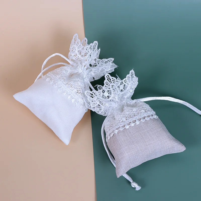 

Кружевные мешочек на шнурке для украшений Упаковка для рождественских конфет карманные сумки с драпировкой, Наборы для творчества, свадебные подарочные пакеты для гостей