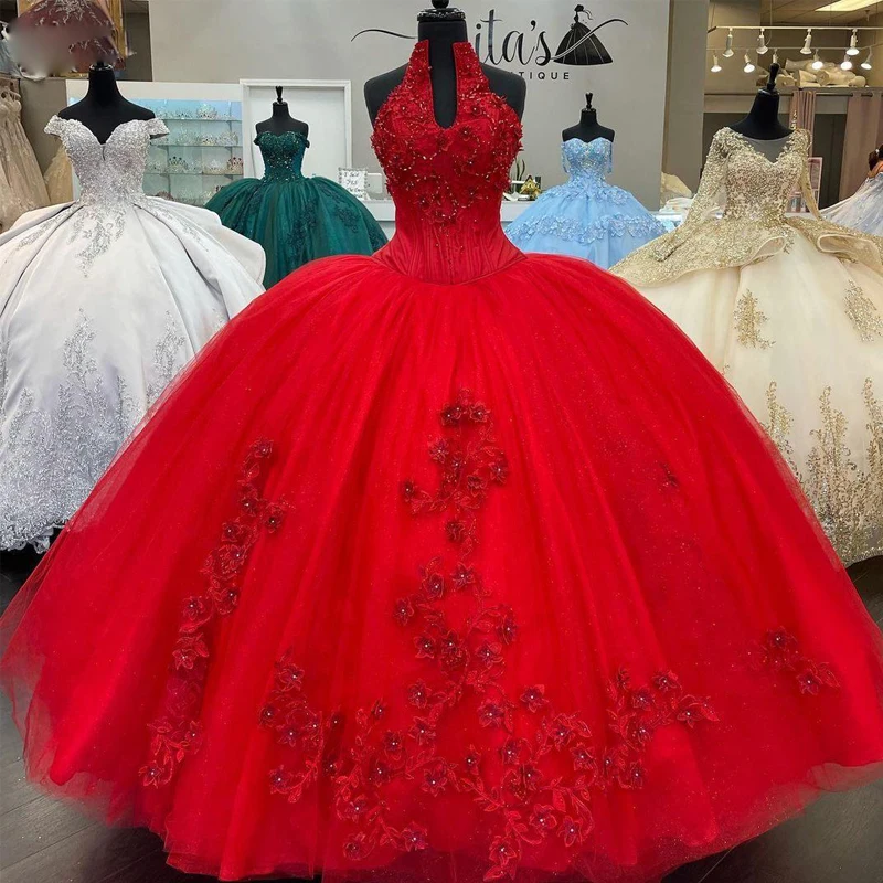 Великолепные красные платья для Quinceanera с лямкой на шее с V-образным вырезом мексиканские 3D цветочные милые 15 нарядов Пышная юбка платья 15 лет
Великолепные красные платья для Quinceanera с лямкой на шее с V-образным вырезом мексиканские 3D цветочные милые 15 нарядов Пышная юбка платья 15 лет