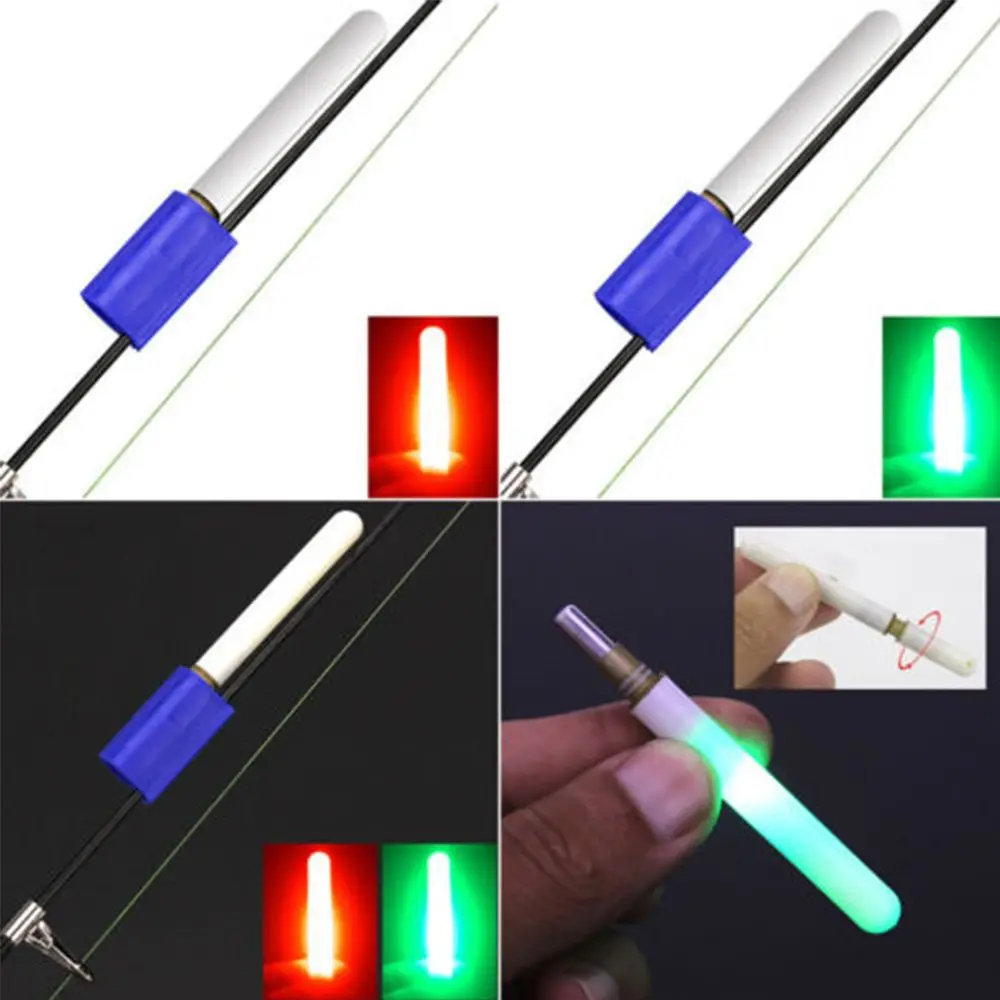 

Useful Dark Clip on Night Fishing Rod Tip Lightstick Fluorescent Light Bite Alarm Glow Stick