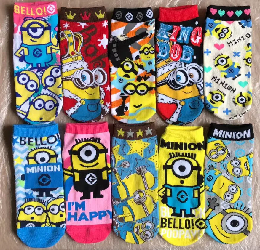 Popular Minions Women's Socks Fashion Cute Despicable Me Men's Sock Harajuku Sports Leisure Invisible Breathable Short Socks
Popular Minions Women's Socks Fashion Cute Despicable Me Men's Sock Harajuku Sports Leisure Invisible Breathable Short Socks