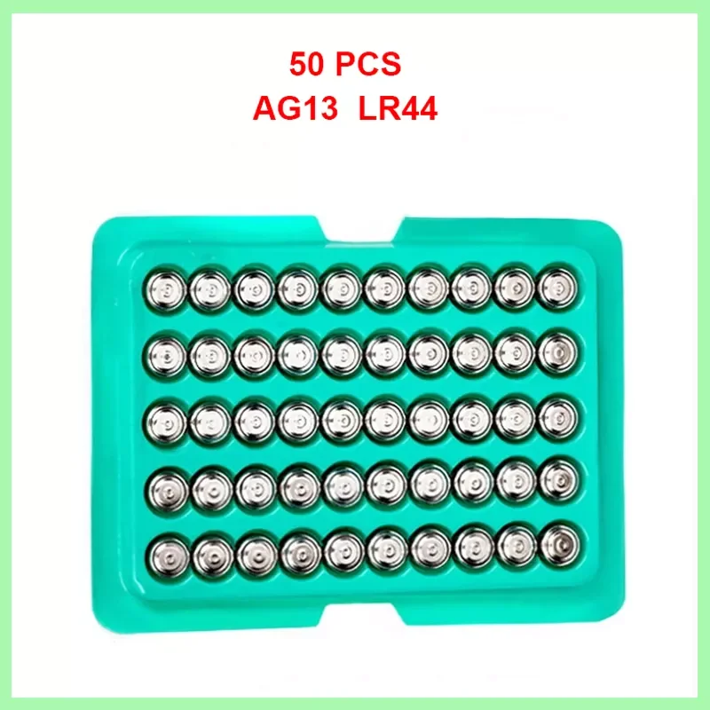 2023New 50PCS LR44 AG13 1.5V High quality Original Alkaline Button Batteries 357 357A A76 GPA76 Cell Coin Battery For Watch
2023New 50PCS LR44 AG13 1.5V High quality Original Alkaline Button Batteries 357 357A A76 GPA76 Cell Coin Battery For Watch