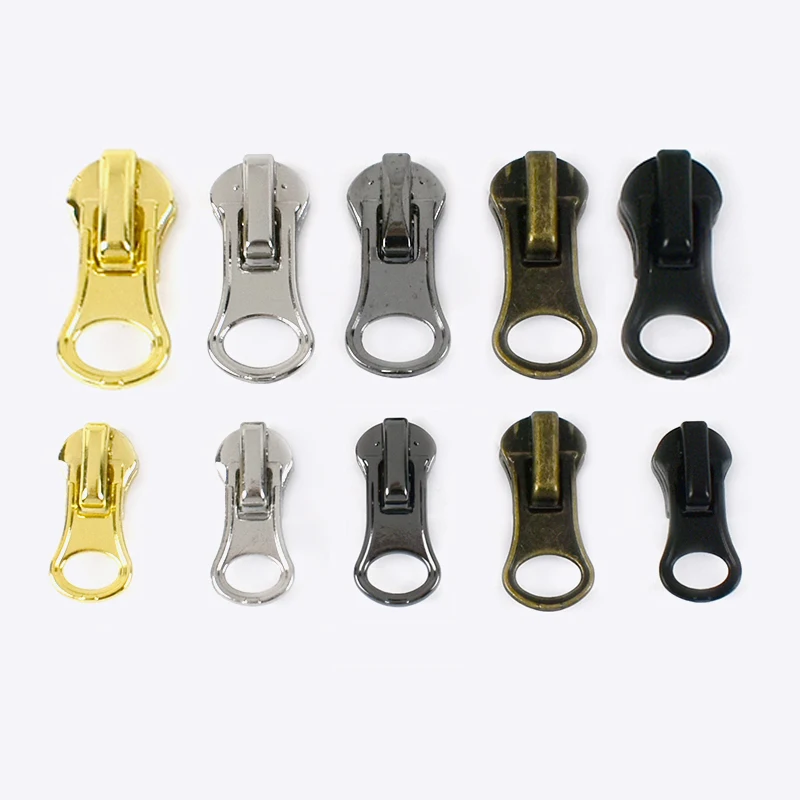 50Pcs 3# 5# Zipper Silders for Metal Nylon Zippers Puller DIY Bag Jacket Zip Head Slider Clothes Zips Puller Repair Fitting
50Pcs 3# 5# Zipper Silders for Metal Nylon Zippers Puller DIY Bag Jacket Zip Head Slider Clothes Zips Puller Repair Fitting