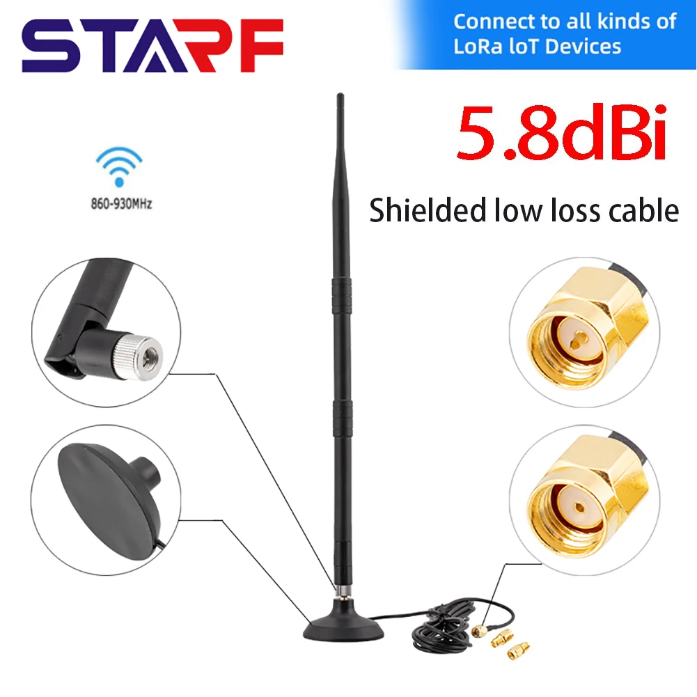 5.8dBi Helium Hotspot Miner Indoor Antenna Magnet Base Kit 42CM Male Connector 50 Ohm For RAK Miner Nebra Bobcat Finestra
5.8dBi Helium Hotspot Miner Indoor Antenna Magnet Base Kit 42CM Male Connector 50 Ohm For RAK Miner Nebra Bobcat Finestra