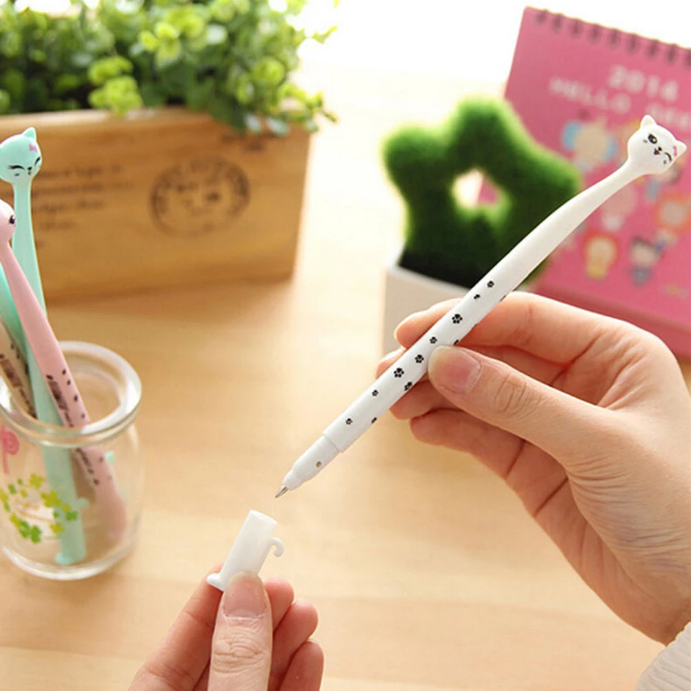 4 Pcs/lot Kawaii Ballpoint Pens Kitten Cat Footprints Black Gel Ink Roller Ball Point Pen Stationery School Office Supplies
4 Pcs/lot Kawaii Ballpoint Pens Kitten Cat Footprints Black Gel Ink Roller Ball Point Pen Stationery School Office Supplies
