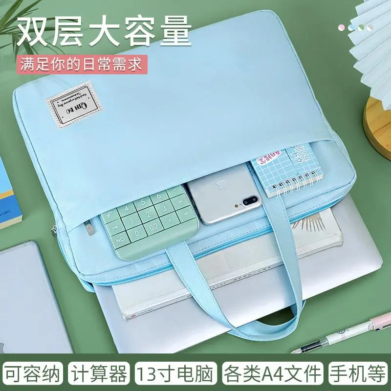 Student Handbag, Carrying Bag, Men'S And Women'S Tutoring Handbag, Art Bag, Large Capacity Test Paper Bag, Book File Bag
Student Handbag, Carrying Bag, Men'S And Women'S Tutoring Handbag, Art Bag, Large Capacity Test Paper Bag, Book File Bag
