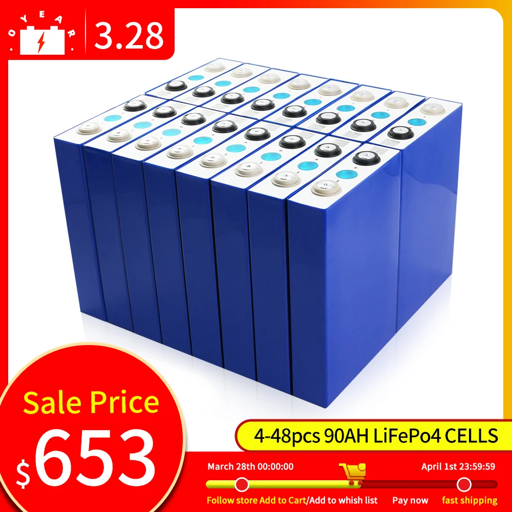 OYE 3,2 V новый класс A Lifepo4 90ah can DIY 12V 24V 48V аккумулятор для солнечной системы Аккумулятор Lifepo4 RV лодка для домашнего хранения
OYE 3,2 V новый класс A Lifepo4 90ah can DIY 12V 24V 48V аккумулятор для солнечной системы Аккумулятор Lifepo4 RV лодка для домашнего хранения