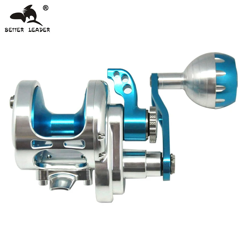 

Better Leader Fishing Jigging Reel CNC Aluminum Alloy Full Metal Jig Drum Reels Trolling Saltwater Fishing Reel Max Drag 35kg