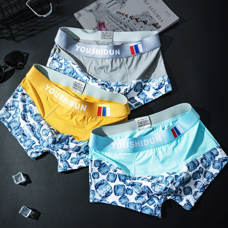 Оптовая продажа, мужское нижнее белье Boxershort, шелковое нижнее белье, мужские Бесшовные дышащие трусы-боксеры с принтом
Оптовая продажа, мужское нижнее белье Boxershort, шелковое нижнее белье, мужские Бесшовные дышащие трусы-боксеры с принтом