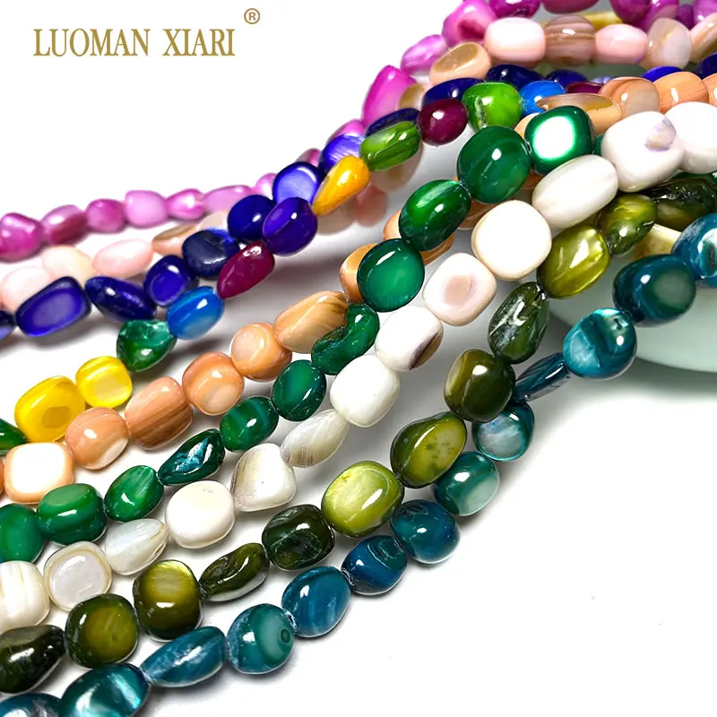 Natural Shell Beads Various Color Green Red Blake White Straight Hole for Jewelry Making Diy Bracelet 6x7MM 38-40cm/strand
Natural Shell Beads Various Color Green Red Blake White Straight Hole for Jewelry Making Diy Bracelet 6x7MM 38-40cm/strand