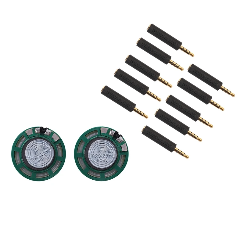 2Pcs 1/4W 0.25W 8Ohm 27Mm Round External Magnet Speaker Speaker & 1Pcs High Quality Rubber Earphone Adapter Convert OMTP To Ctia
2Pcs 1/4W 0.25W 8Ohm 27Mm Round External Magnet Speaker Speaker & 1Pcs High Quality Rubber Earphone Adapter Convert OMTP To Ctia