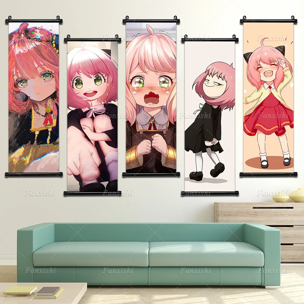 Japanese Anime Poster Anya Forger Scroll Hanging Painting Cute Kawaii Wall Art Print Canvas Pictures for Living Room Home Decor
Japanese Anime Poster Anya Forger Scroll Hanging Painting Cute Kawaii Wall Art Print Canvas Pictures for Living Room Home Decor
