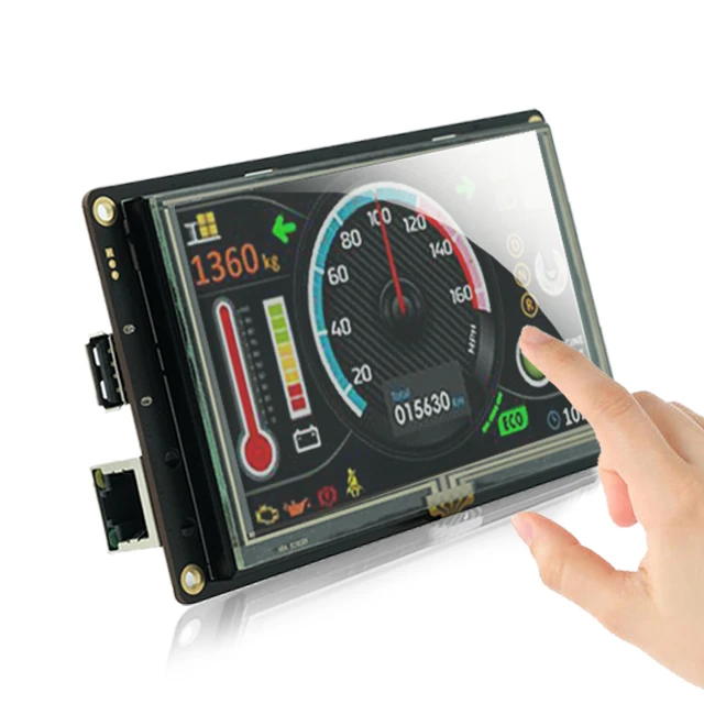 8 inch Advanced type HMI Display Panel TFT LCD with Serial UART Interface + Controller + Driver + Software
8 inch Advanced type HMI Display Panel TFT LCD with Serial UART Interface + Controller + Driver + Software