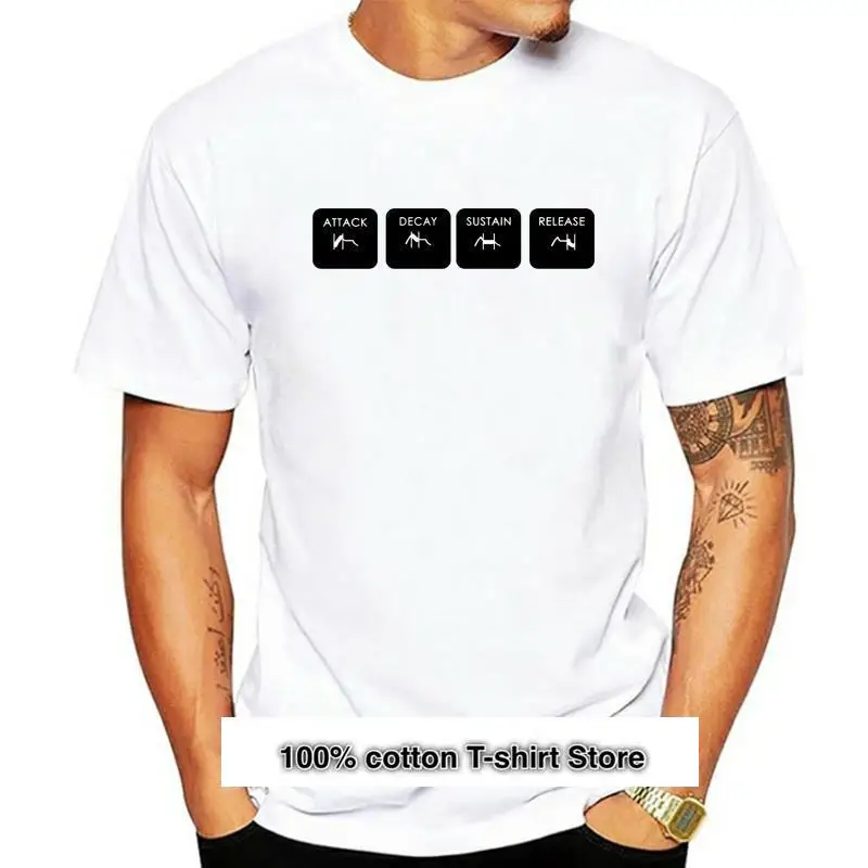 Camiseta de ADSR para hombre, camisa 2020 de algodón, sintetizador Moog Roland, productor de música Ableton, novedad de 100%
Camiseta de ADSR para hombre, camisa 2020 de algodón, sintetizador Moog Roland, productor de música Ableton, novedad de 100%