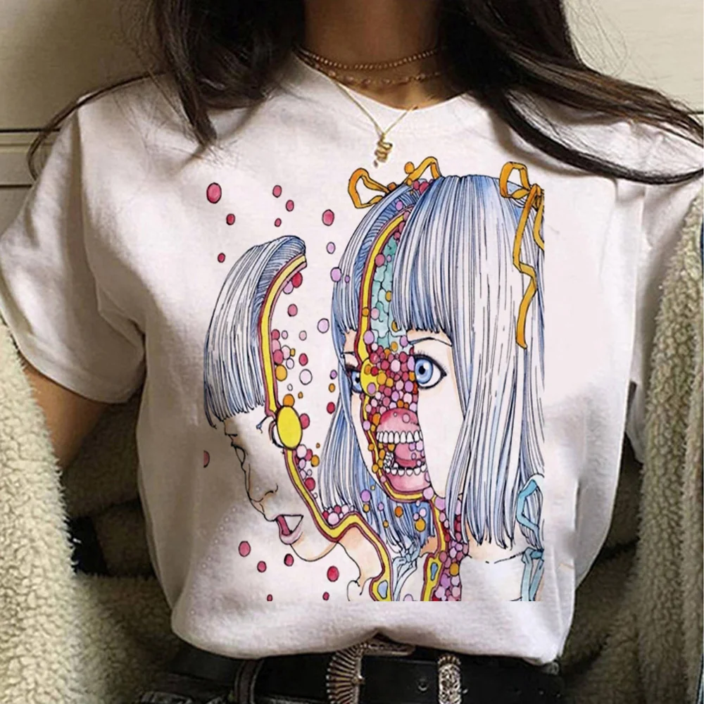Футболка Junji Ito, женская дизайнерская футболка Y2K манга, женская уличная одежда в стиле Харадзюку
Футболка Junji Ito, женская дизайнерская футболка Y2K манга, женская уличная одежда в стиле Харадзюку