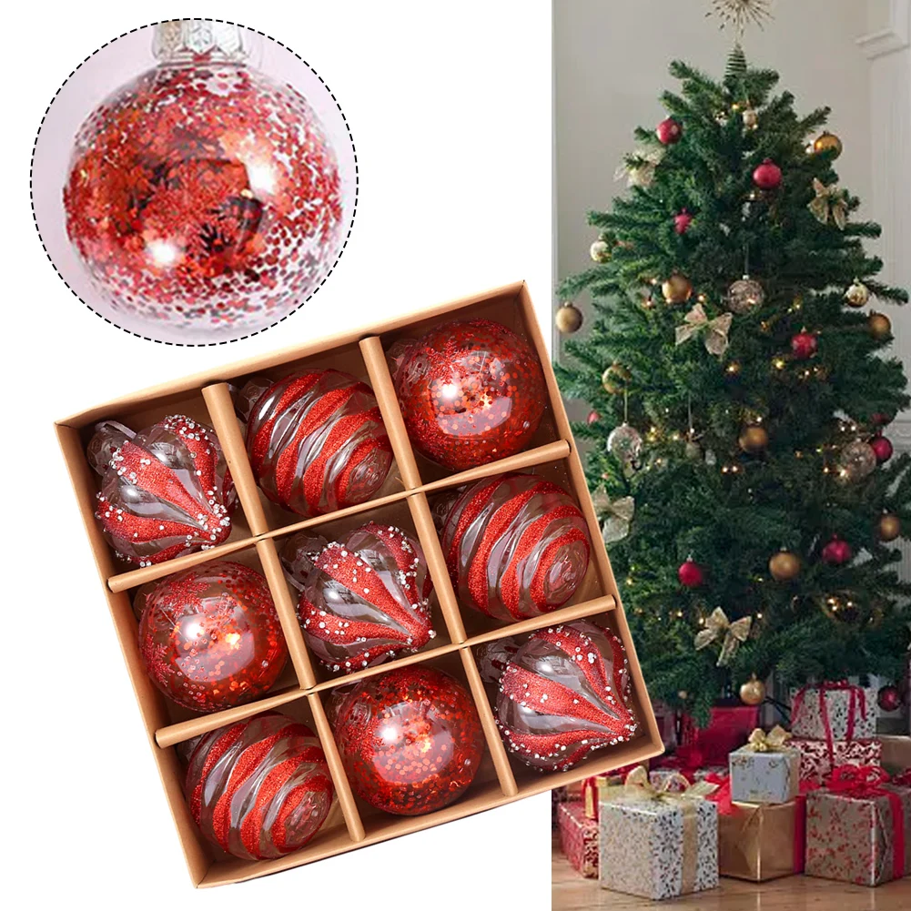 9PCS/Box 8cm Christmas Ball Ornaments Xmas Tree Hanging Pendant Home Holiday Wedding Party Decorations 2023 New Year Gift
9PCS/Box 8cm Christmas Ball Ornaments Xmas Tree Hanging Pendant Home Holiday Wedding Party Decorations 2023 New Year Gift
