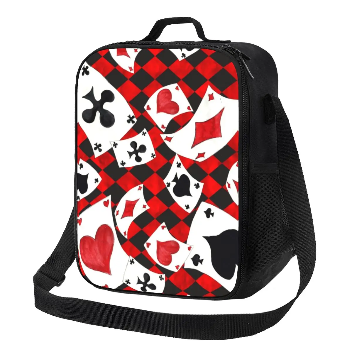 Cool Poker Playing Cards Pattern Lunch Tote Bag for Gambling Card Game Thermal Cooler Food Bento Box Outdoor Camping Travel
Cool Poker Playing Cards Pattern Lunch Tote Bag for Gambling Card Game Thermal Cooler Food Bento Box Outdoor Camping Travel