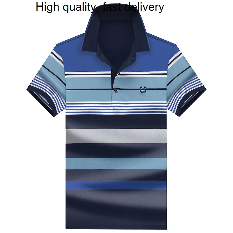 Striped Men's Colorblock Embroidered Cotton Short Sleeve Shirt Breathable 95% Cotton Polo Shirt Summer Casual Men's 718
Striped Men's Colorblock Embroidered Cotton Short Sleeve Shirt Breathable 95% Cotton Polo Shirt Summer Casual Men's 718