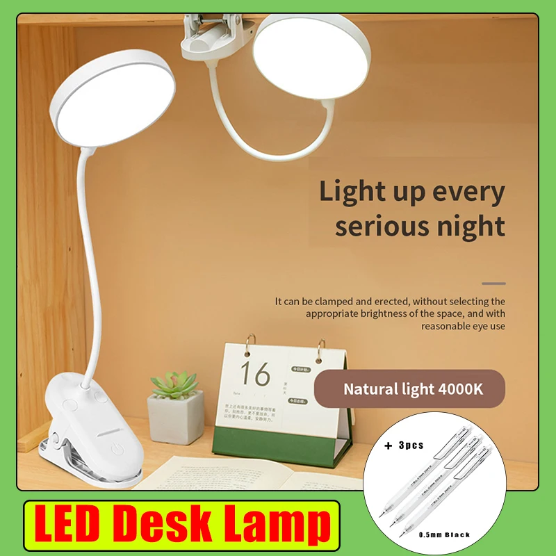 360° Flexible Desk Lamp 3 Modes Dimming Usb Rechargeable Table Lamp With Clip Bed Eye Protection Reading Book Night Light
360° Flexible Desk Lamp 3 Modes Dimming Usb Rechargeable Table Lamp With Clip Bed Eye Protection Reading Book Night Light