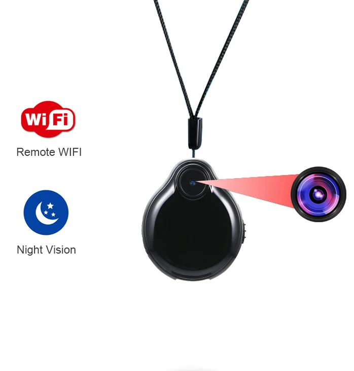 1080P Wearable Pendant Necklace Mini Mirco Wifi P2P IP Camera DV Remote Wireless Camcoder With Night Vision Motion Detaction
1080P Wearable Pendant Necklace Mini Mirco Wifi P2P IP Camera DV Remote Wireless Camcoder With Night Vision Motion Detaction