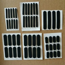 8Pcs Anti-slip Black Self Adhesive Oval Silicone Rubber Feet Pad Laptops Keyboards Calculators Monitors Anti-skid Pads