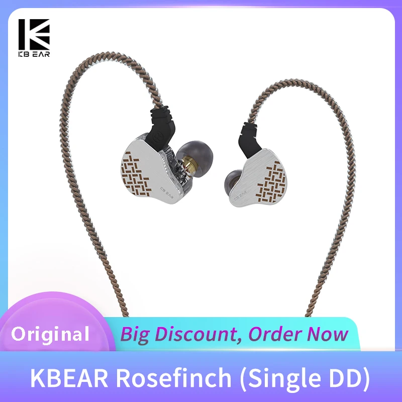 KBEAR Rosefinch Wire Earphones Dynamic Driver In-ear Monitor HiFi Headphone Sports Earbuds Game Music Headset with Microphone
KBEAR Rosefinch Wire Earphones Dynamic Driver In-ear Monitor HiFi Headphone Sports Earbuds Game Music Headset with Microphone