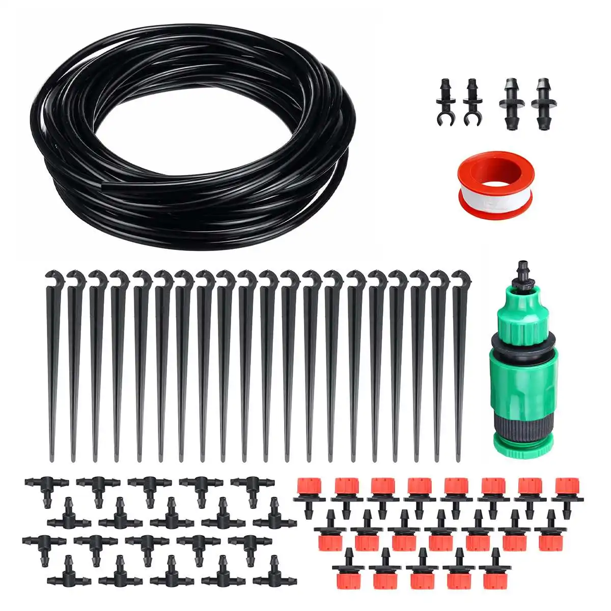 25M Self Automatic Garden Watering System Water Drip Irrigation System Plant Watering Kit Irrigation Drippers Mist Set
25M Self Automatic Garden Watering System Water Drip Irrigation System Plant Watering Kit Irrigation Drippers Mist Set
