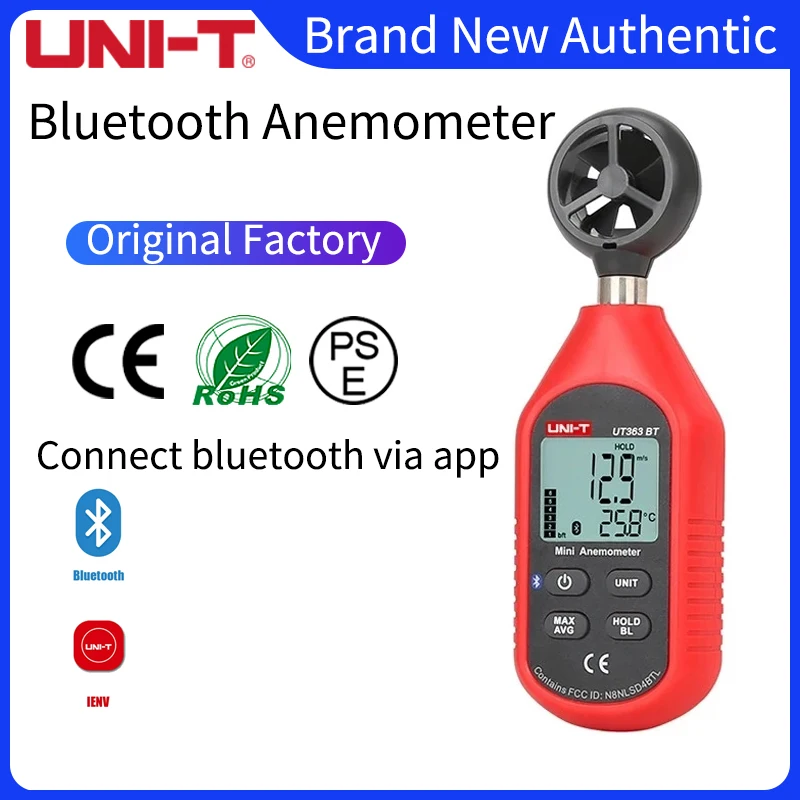 Мини-анемометр UT363 UNI-T 0 1 м/с 30 UT363BT | Инструменты
