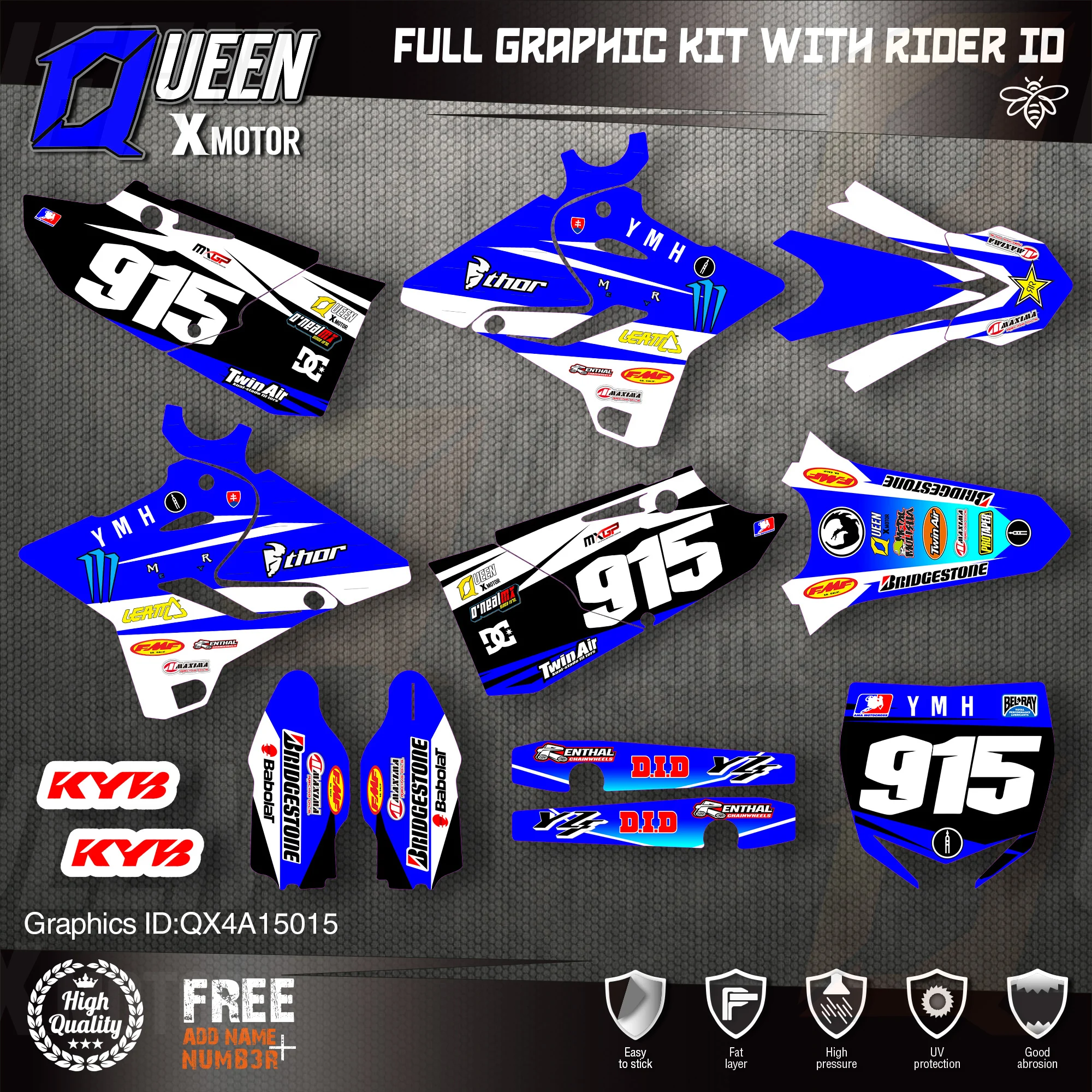 QUEEN X MOTOR Custom Team графические фоны наклейки 3M Набор наклеек для YAMAHA 2015 2016 2017 2018 YZ125-250 015
QUEEN X MOTOR Custom Team графические фоны наклейки 3M Набор наклеек для YAMAHA 2015 2016 2017 2018 YZ125-250 015