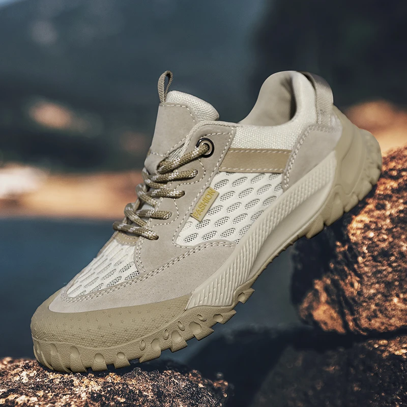 Summer Men Breathable Soft Hiking Shoes Leather Mesh Sneakers Men's Walking Shoes Outdoor Male Climbing Camping Fishing Shoes
Summer Men Breathable Soft Hiking Shoes Leather Mesh Sneakers Men's Walking Shoes Outdoor Male Climbing Camping Fishing Shoes