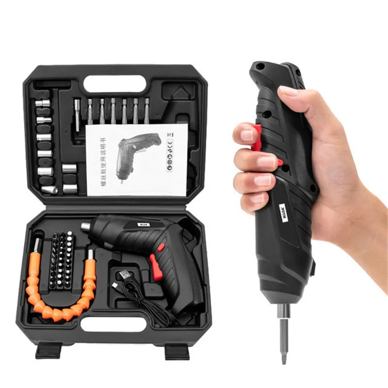 Electric Screwdriver Rechargeable Lithium Battery Cordless Electric Screwdriver Multifunctional Electric Drill DIY Power Tool
Electric Screwdriver Rechargeable Lithium Battery Cordless Electric Screwdriver Multifunctional Electric Drill DIY Power Tool