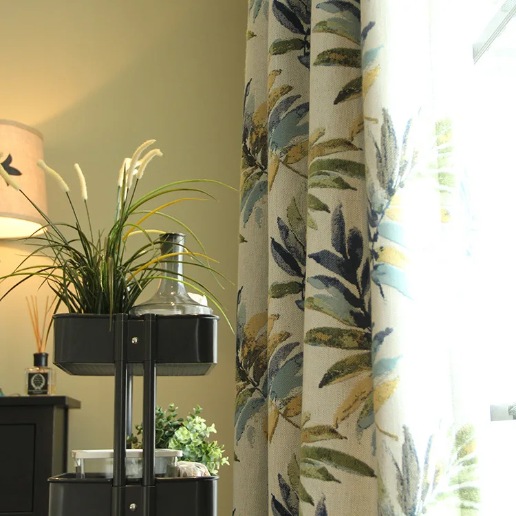 Nordic modern simple linen thickened Jacquard curtains shade living room bedroom bay window luxury
Nordic modern simple linen thickened Jacquard curtains shade living room bedroom bay window luxury
