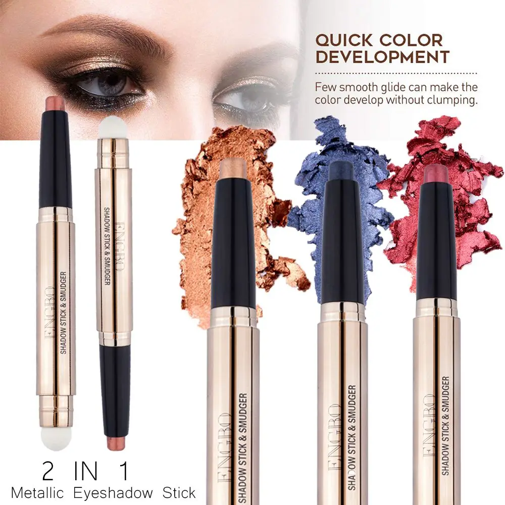 New Double-head Eyeshadow Stick Shimmer Metallic Eyeshadow Pencil Ultra Pigmented And Long Lasting Cream Eye Shadow Pen
New Double-head Eyeshadow Stick Shimmer Metallic Eyeshadow Pencil Ultra Pigmented And Long Lasting Cream Eye Shadow Pen