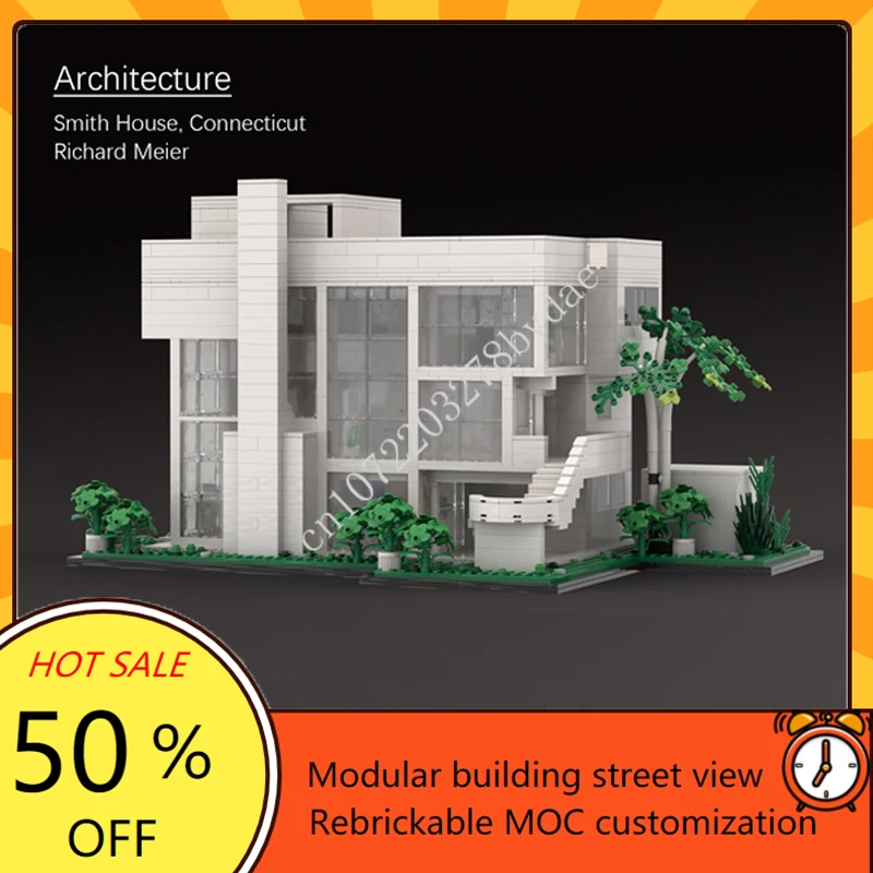 2859PCS Smith House of Richard Meier Modular MOC Creative street view Model Building Blocks Education Assembly Model Toys Gifts
2859PCS Smith House of Richard Meier Modular MOC Creative street view Model Building Blocks Education Assembly Model Toys Gifts