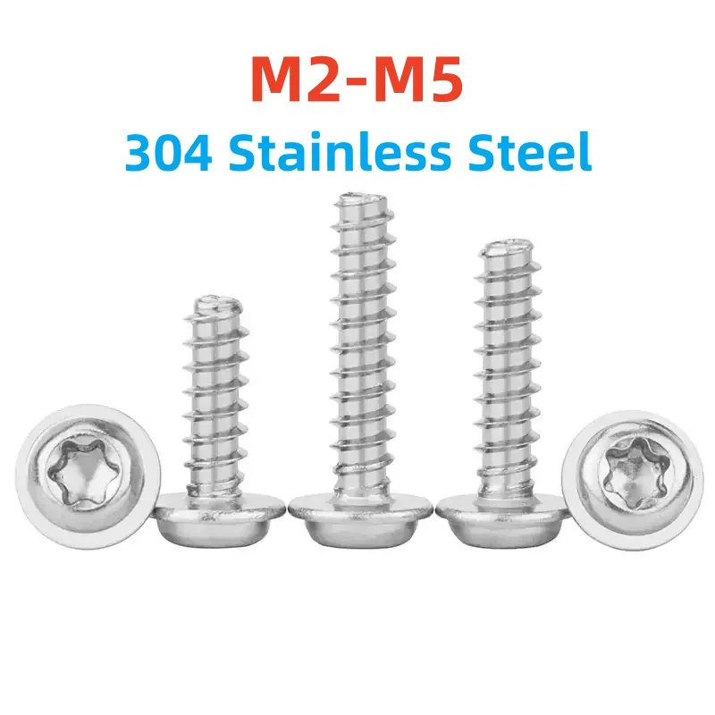 M2 M3 M4 M5 PWB 304 Stainless Steel Pan Head Plus-Blossom Torx with Cushion Self-Tapping Screw Anti-Theft Screw
M2 M3 M4 M5 PWB 304 Stainless Steel Pan Head Plus-Blossom Torx with Cushion Self-Tapping Screw Anti-Theft Screw