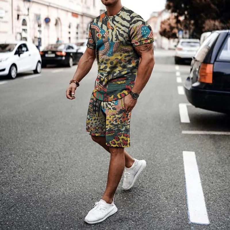 Men's Suit 3D Flag Printing Summer Sportswear Fashion Hip-Hop Loose T-shirt + Shorts 2-Piece Set 2022Harajuku Streetwear
Men's Suit 3D Flag Printing Summer Sportswear Fashion Hip-Hop Loose T-shirt + Shorts 2-Piece Set 2022Harajuku Streetwear