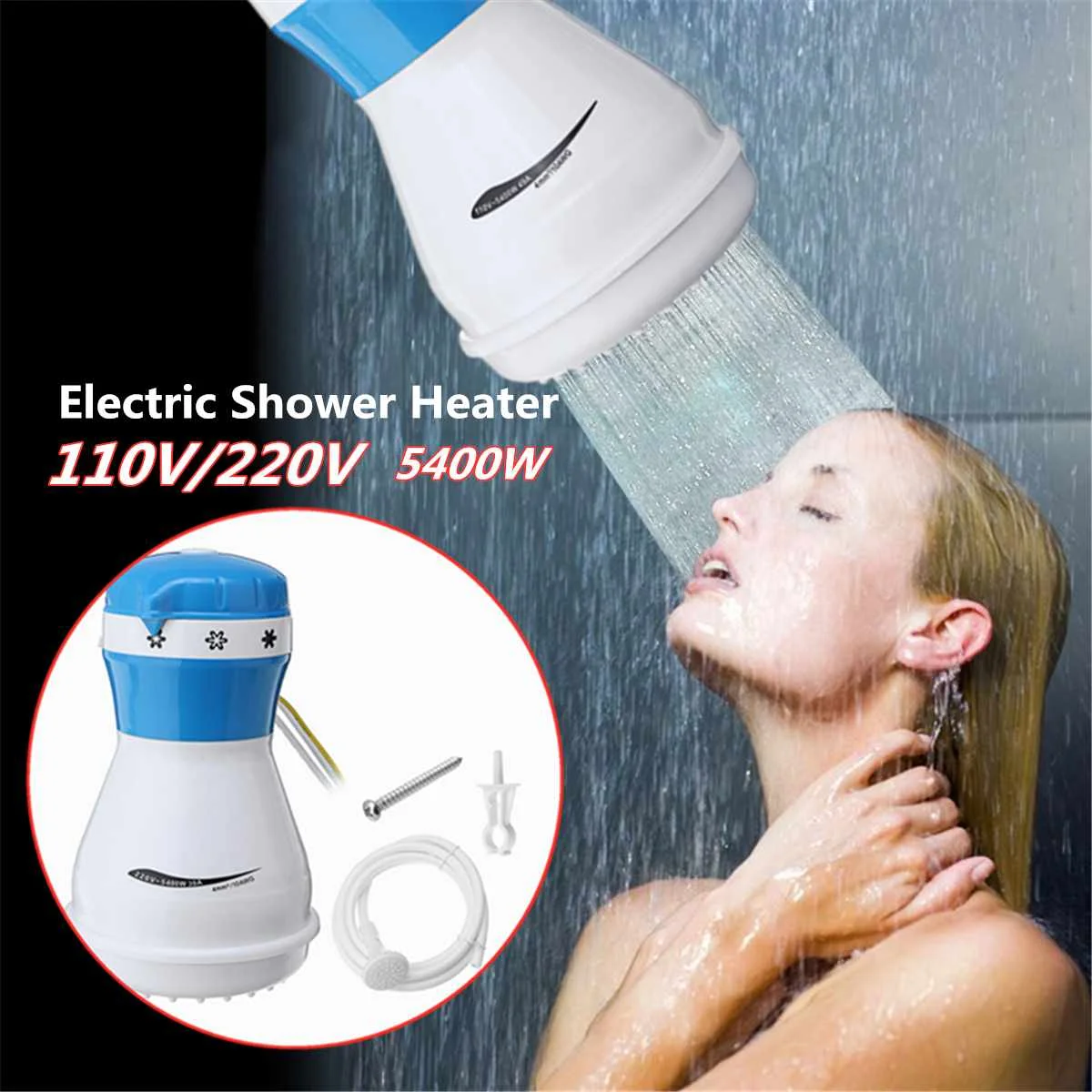 5400W Electric Heaters With Shower Head Instant Water Heater 110V/220V Non impounding Heaters Electric Water Heating for Bath
5400W Electric Heaters With Shower Head Instant Water Heater 110V/220V Non impounding Heaters Electric Water Heating for Bath
