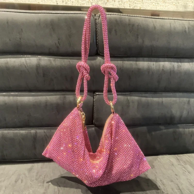 

Женская вечерняя сумка-клатч с ручкой, серебристая блестящая Свадебная сумка-кошелек с блестящими кристаллами, роскошная дизайнерская сумка через плечо