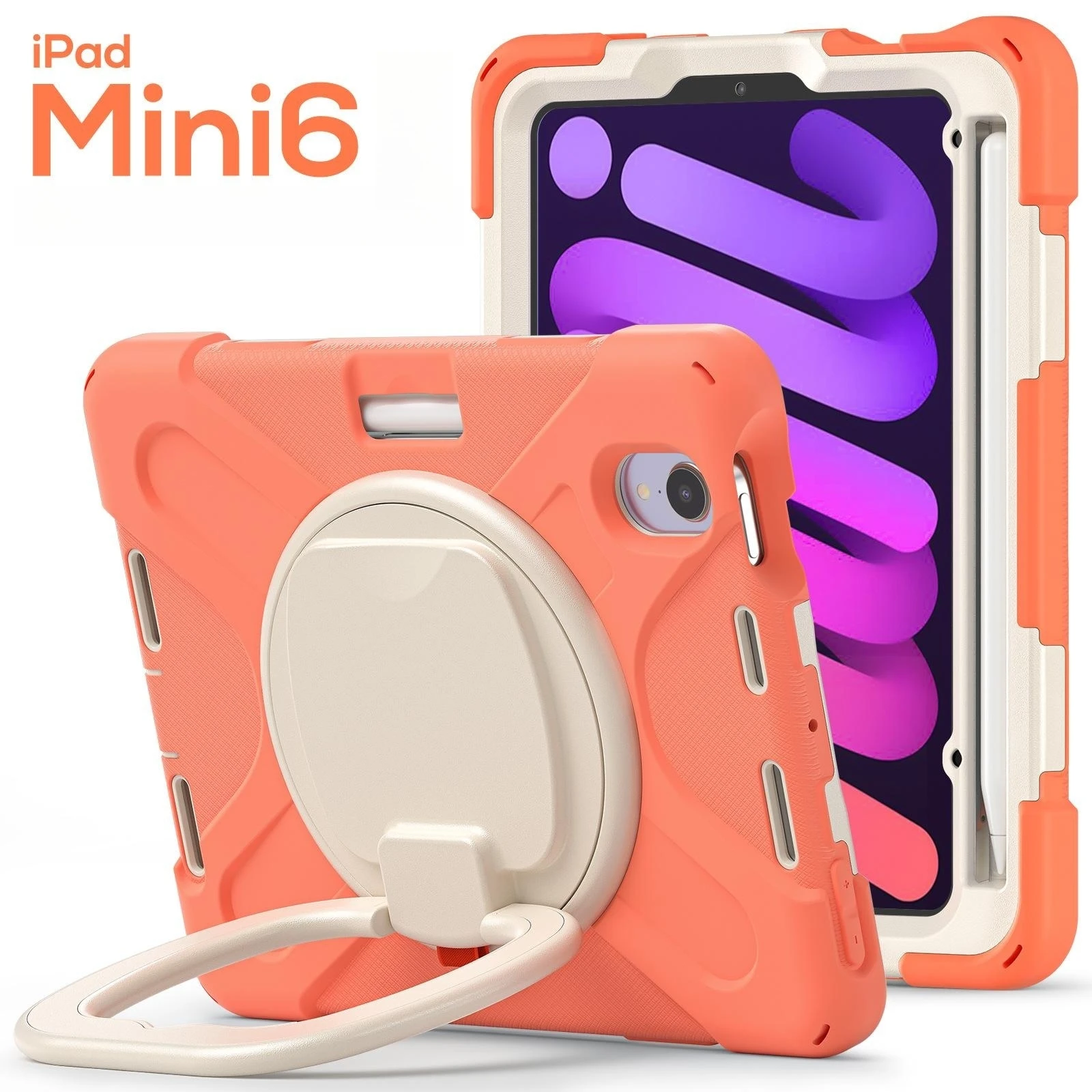 Mini6 Tablet Case Multi-functional Wall Mount Portable Stand Triple Integrated Silicone Shock Absorbing Shockproof Case
Mini6 Tablet Case Multi-functional Wall Mount Portable Stand Triple Integrated Silicone Shock Absorbing Shockproof Case