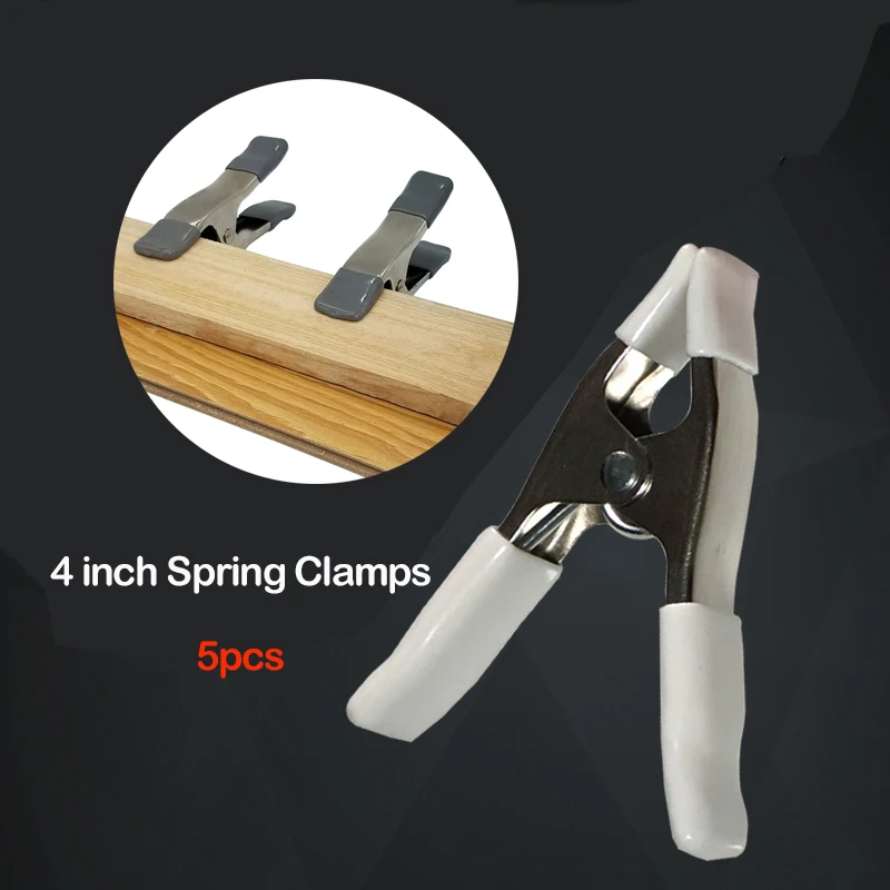 5pcs 4 Inch Steel Spring Clamps Max Jaw Opening 2 Inch Large Super Heavy Duty Spring Metal Tent Clip Pinch Cock for Wooden Board
5pcs 4 Inch Steel Spring Clamps Max Jaw Opening 2 Inch Large Super Heavy Duty Spring Metal Tent Clip Pinch Cock for Wooden Board