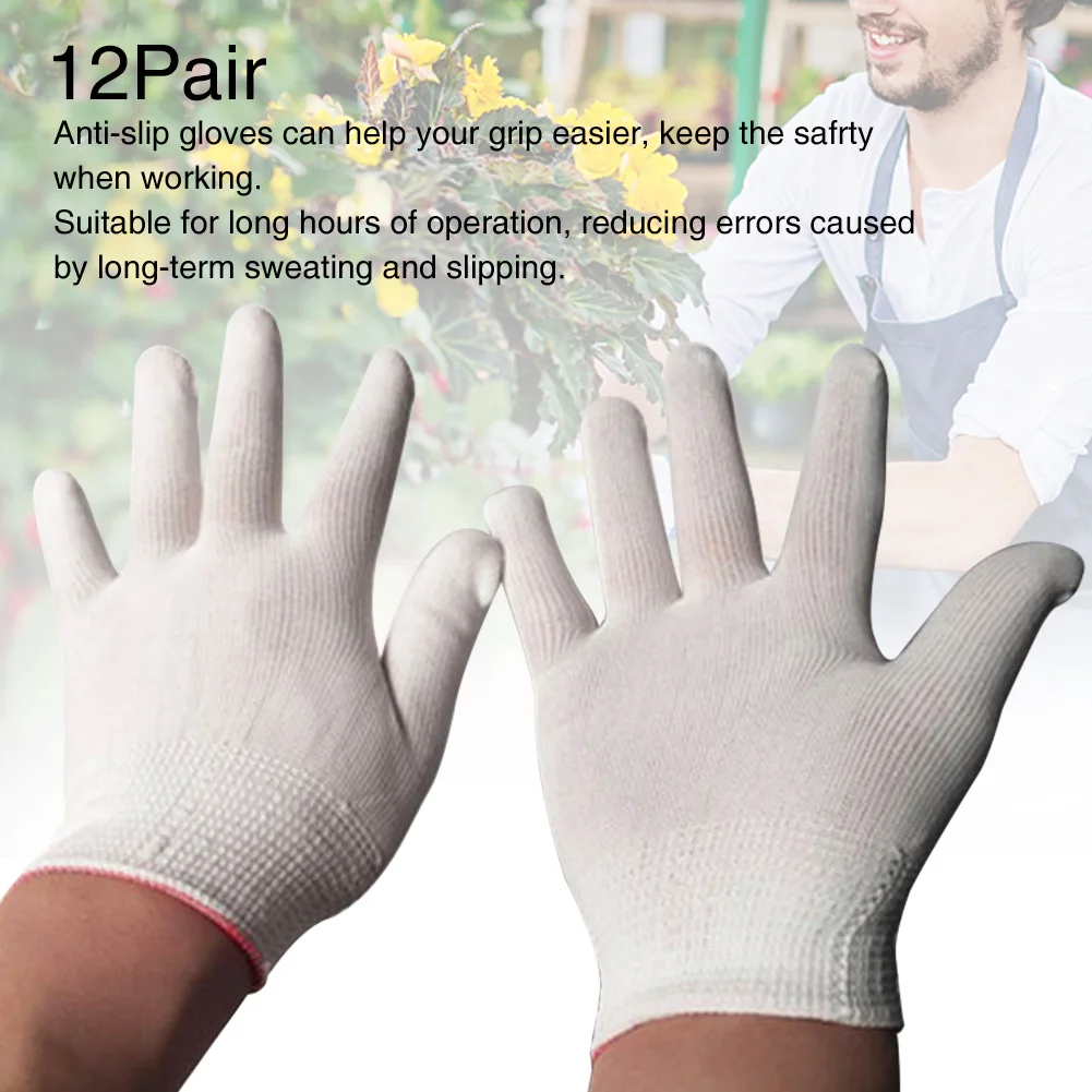 12pair Unisex Safety Gloves Labor Shockproof Anti Cutting Work Protection Full Finger Outdoor Garden Breathable For Construction
12pair Unisex Safety Gloves Labor Shockproof Anti Cutting Work Protection Full Finger Outdoor Garden Breathable For Construction
