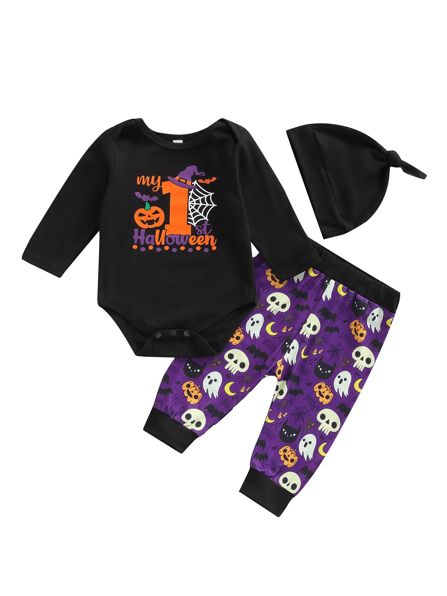 Halloween Outfit Infant Baby Boy First Halloween Romper Tops Pants Hat 3PCS Set Ghost Pumpkin Halloween Costumes
Halloween Outfit Infant Baby Boy First Halloween Romper Tops Pants Hat 3PCS Set Ghost Pumpkin Halloween Costumes