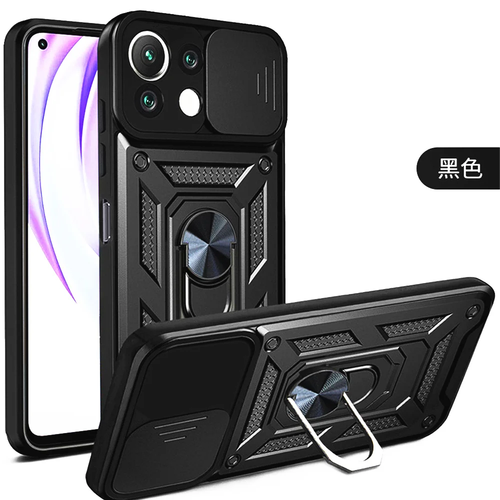 Mi 11 Lite Shockproof Case for Xiaomi Mi 11 Lite 5G Ring Stand Push Pull Camera Protection Phone Cover for Xiaomi Mi 11i 11T Pro
Mi 11 Lite Shockproof Case for Xiaomi Mi 11 Lite 5G Ring Stand Push Pull Camera Protection Phone Cover for Xiaomi Mi 11i 11T Pro