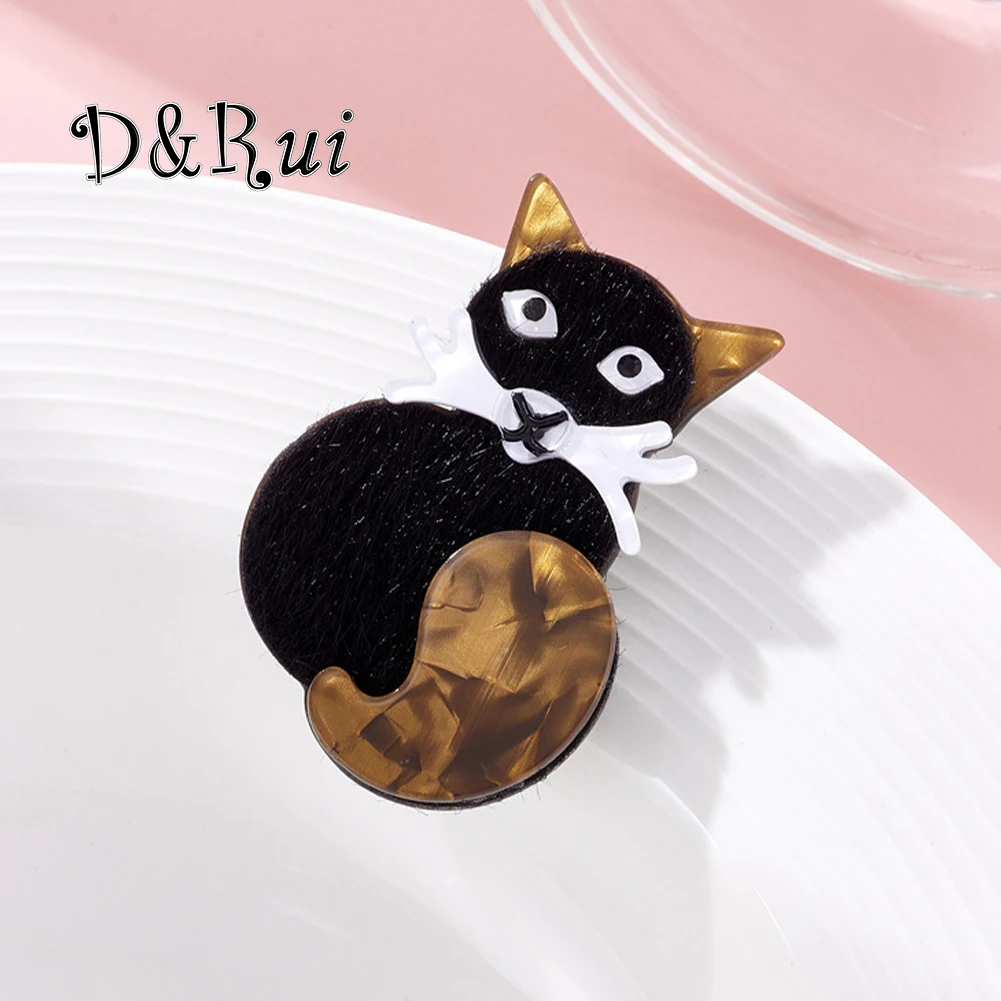D&Rui Cute Black Brown Cat Acrylic Brooches New Women Clothing Backpack Accessories Cartoon Animal Lapel Pins Fashion Brooch
D&Rui Cute Black Brown Cat Acrylic Brooches New Women Clothing Backpack Accessories Cartoon Animal Lapel Pins Fashion Brooch