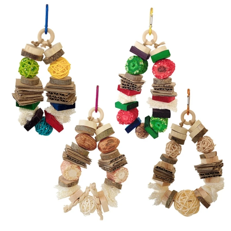 Pet Bird Chewing Wood Parrot Toy Bite Resistances Bird Tearing Toy Cockatiels Training Hanging Birds Cage Supplies D0LD
Pet Bird Chewing Wood Parrot Toy Bite Resistances Bird Tearing Toy Cockatiels Training Hanging Birds Cage Supplies D0LD