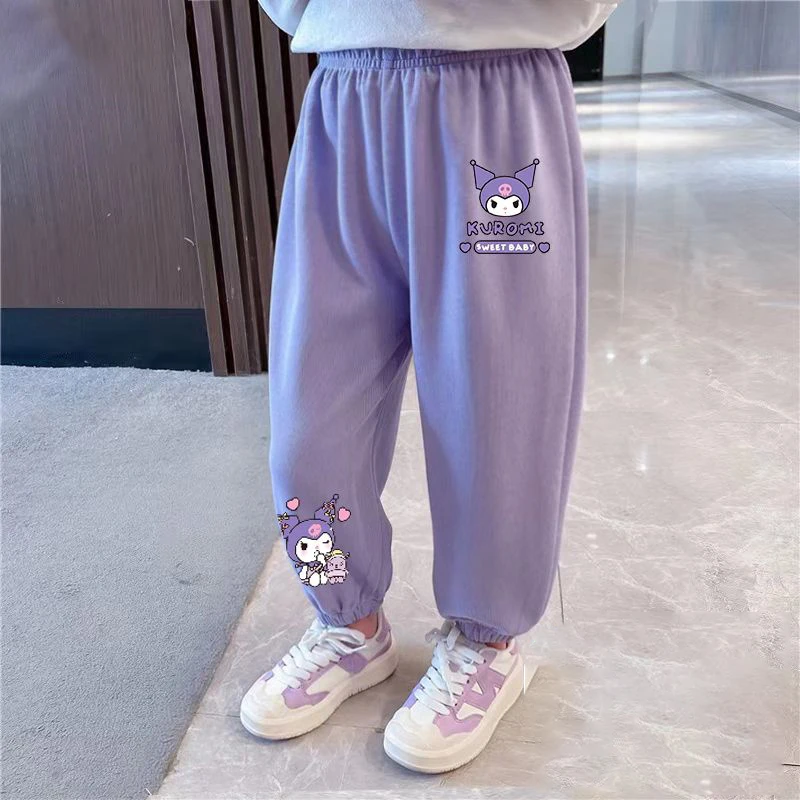Кавайные брюки для девочек с анимацией Sanrio Kuromi Hello Kitty летние новые милые Мультяшные хлопковые антибликовые детские повседневные брюки
Кавайные брюки для девочек с анимацией Sanrio Kuromi Hello Kitty летние новые милые Мультяшные хлопковые антибликовые детские повседневные брюки