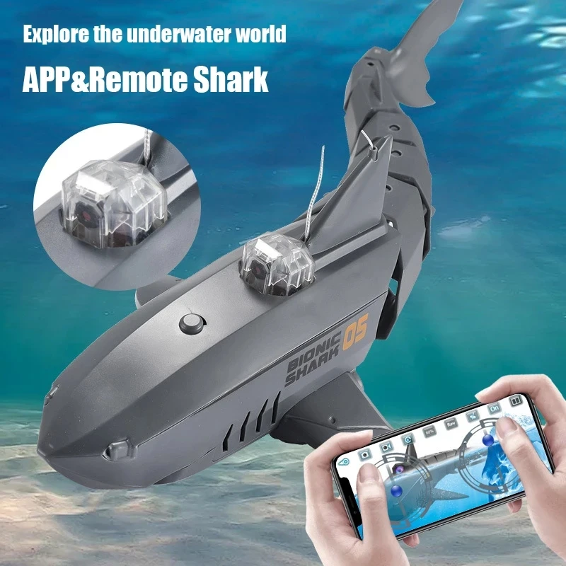 Electric Machine Toys Control Shark Waterproof Boys Animals Wif Camera Remote Submarine Fpv Fish Robot Toy Simulation
Electric Machine Toys Control Shark Waterproof Boys Animals Wif Camera Remote Submarine Fpv Fish Robot Toy Simulation