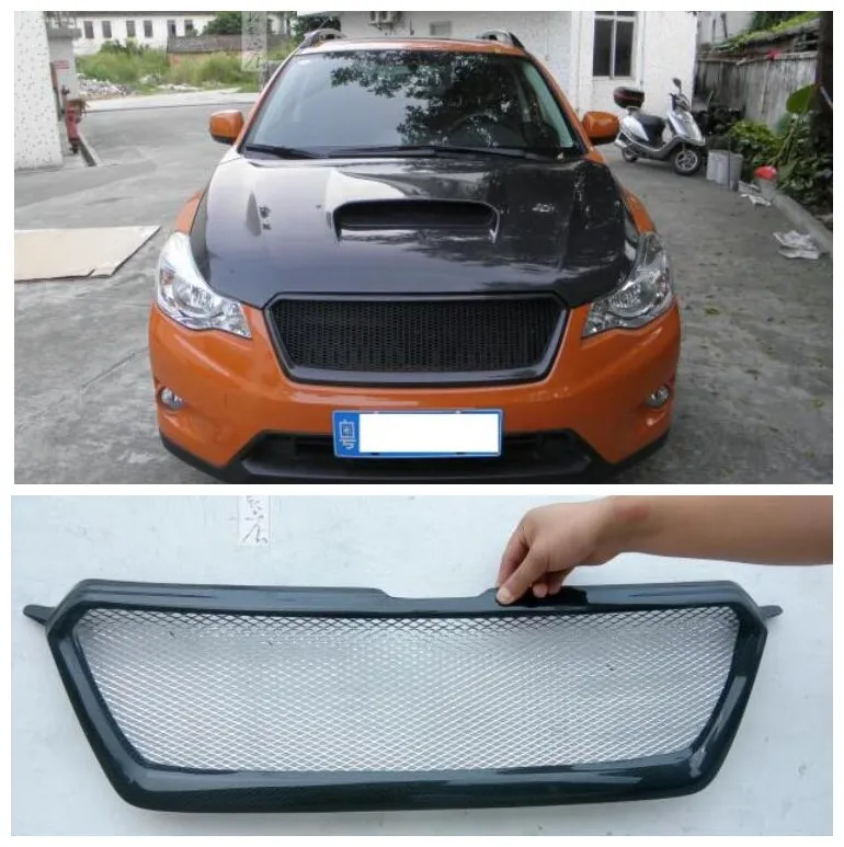 

Fits For Subaru XV 2012 2013 2014 2015 2016 2017 High Quality Carbon Fiber Mesh Grille Trim Racing Grills