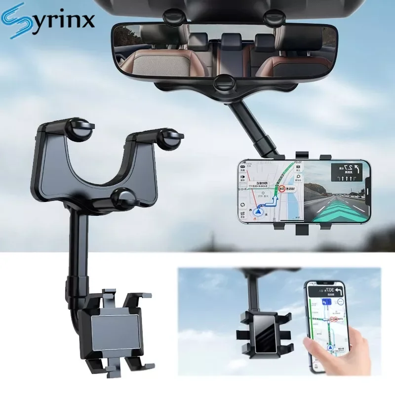 NEW2023 360° Car Rearview Mirror Phone Holder Mount Phone and GPS Holder Universal Rotating Adjustable Telescopic Phone Stand S
NEW2023 360° Car Rearview Mirror Phone Holder Mount Phone and GPS Holder Universal Rotating Adjustable Telescopic Phone Stand S