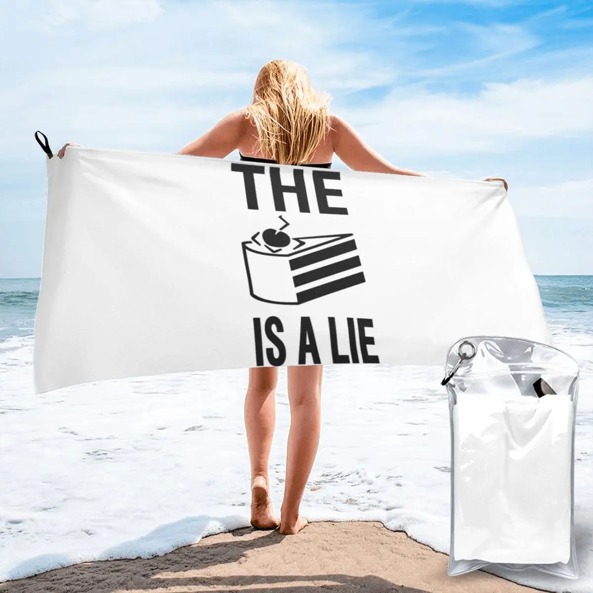 The Cake Is A Lie Poly Cotton Bath Towel Hand Towel Beach Towel Bathroom Accessories Sauna Travel Portable Quick drying Durable
The Cake Is A Lie Poly Cotton Bath Towel Hand Towel Beach Towel Bathroom Accessories Sauna Travel Portable Quick drying Durable