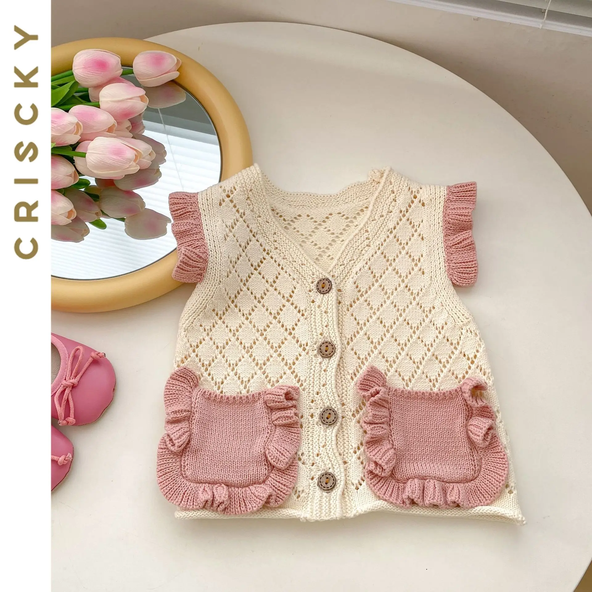 Sweet Kids Vest for Girls Autumn Sleeveless Knitting Waistcoat Outerwear Children Jackets Girls Vest Baby Clothing New
Sweet Kids Vest for Girls Autumn Sleeveless Knitting Waistcoat Outerwear Children Jackets Girls Vest Baby Clothing New